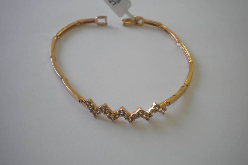 Pulsera laminado con cristal