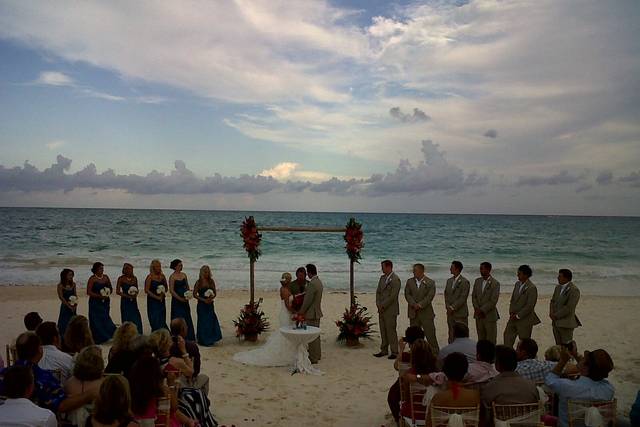 Ceremonia en el mar