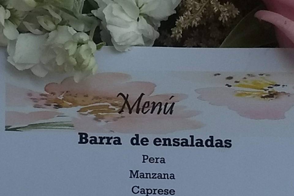 Menú parrillada de carnes