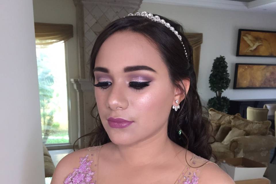 Sweet xv makeup