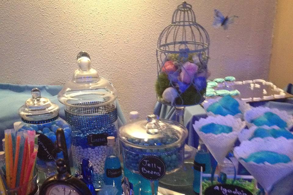 Mesa de dulces Blue
