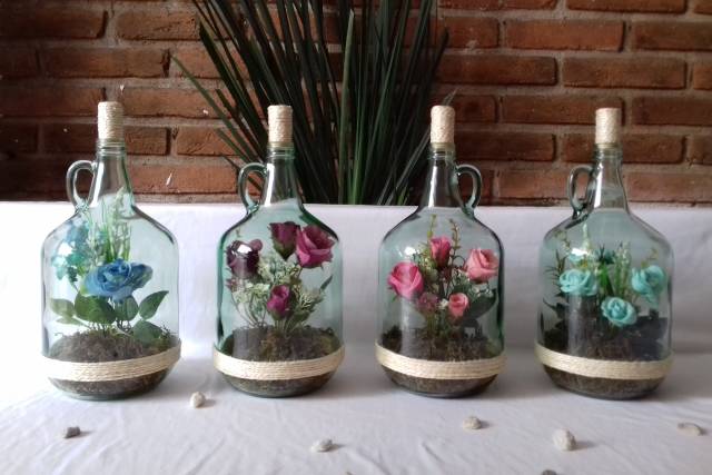 Centros de mesa de rosas