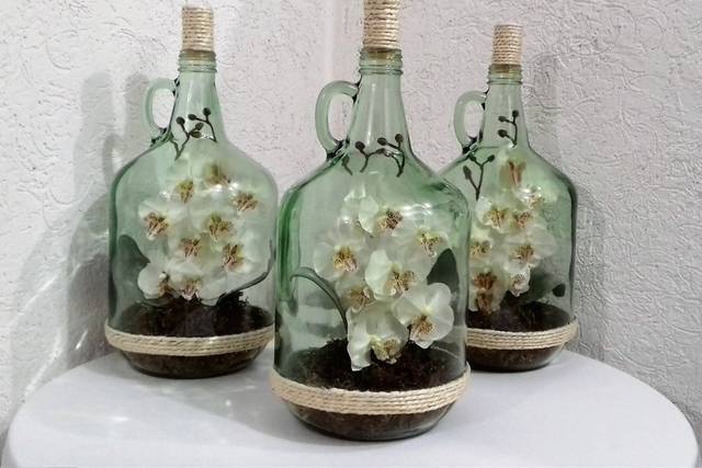 Centro de mesa de orquídea