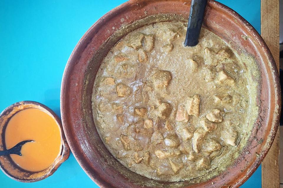 Cerdo en mole verde mmm