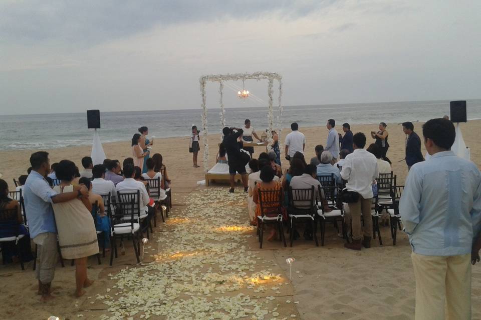 Ceremonia en la playa