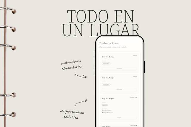 Confirmaciones de asistencia