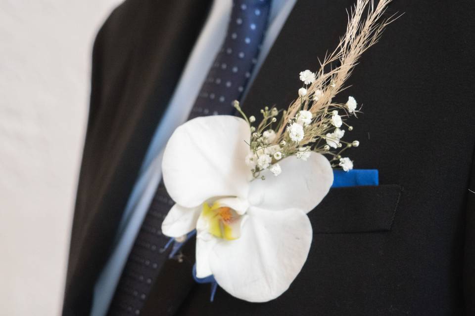 Boutonniere para el novio