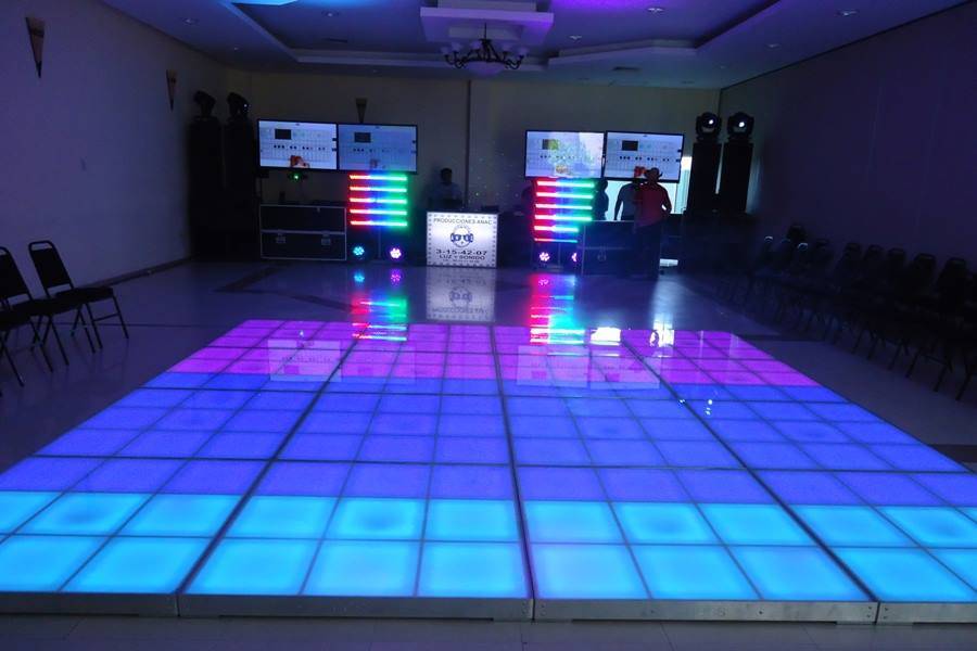 Pista de baile iluminada