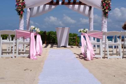 Ceremonia en playa gazebo