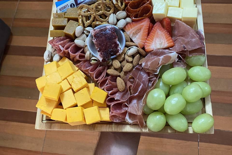 Tabla de pino cuadrada