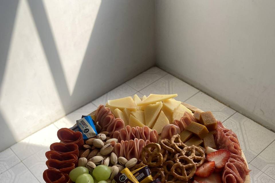 Tabla de pino redonda