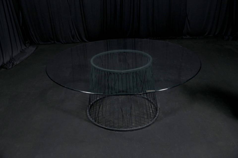 Mesa Modelo parota circular