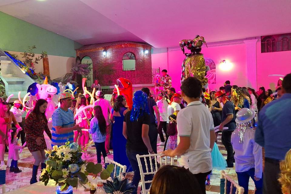 Quinceañera en acción