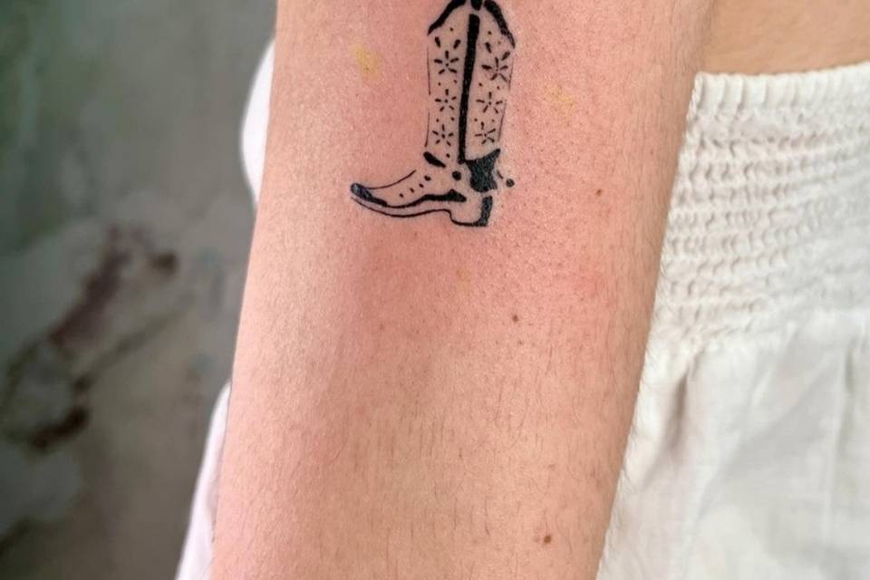 Tatuaje de una bota