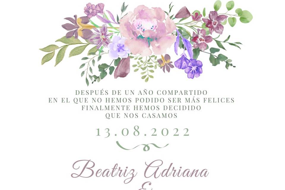 Invitacion de boda