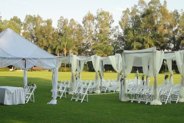 Toldo y pergola de bambu