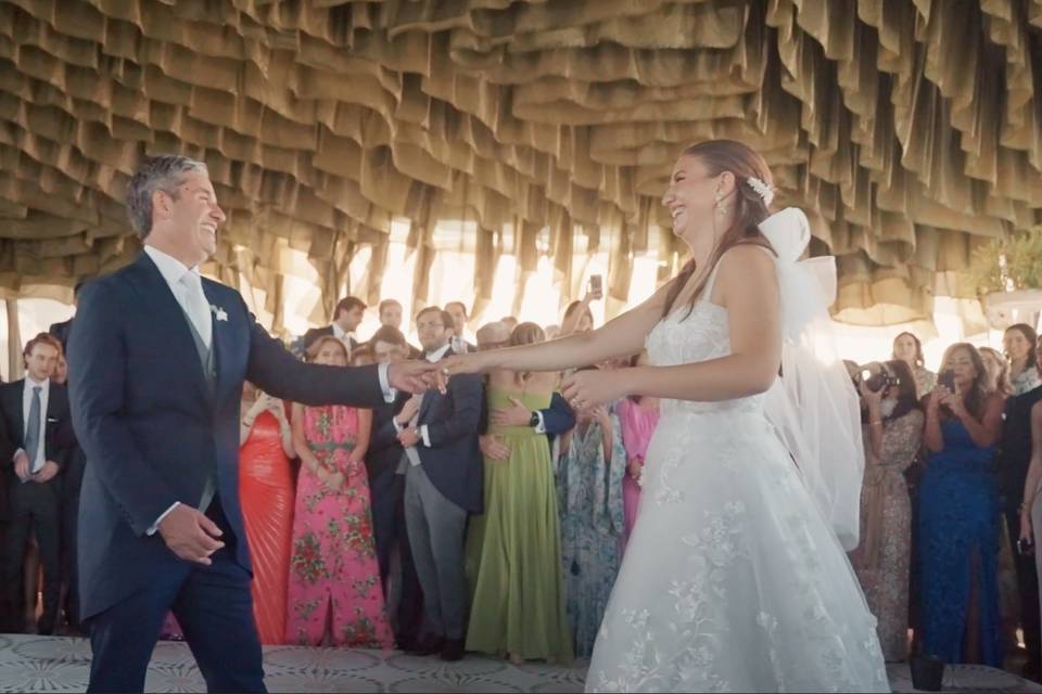 Grabación de momentos especiales durante el matrimonio