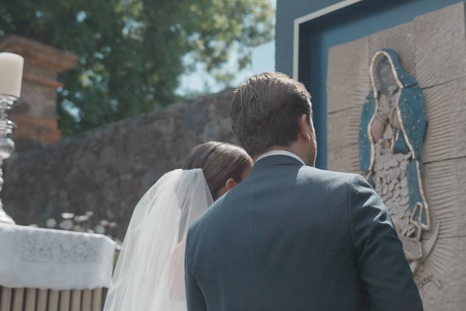 Grabación de momentos especiales durante el matrimonio