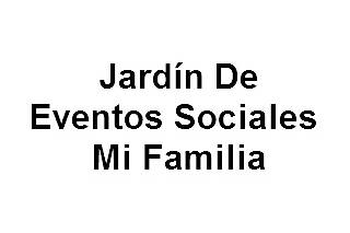 Jardín De Eventos Sociales Mi Familia Logo