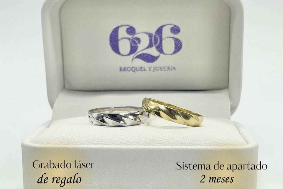 Argollas en oro 10k y 14k