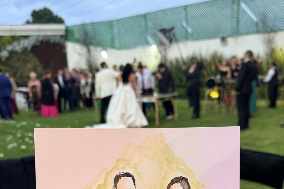 Acuarela de Novios