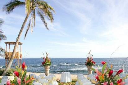 Decoración boda en la playa