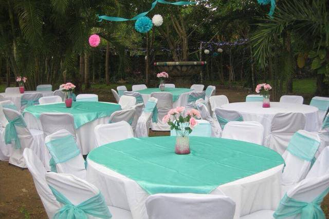 Decoración para el banquete