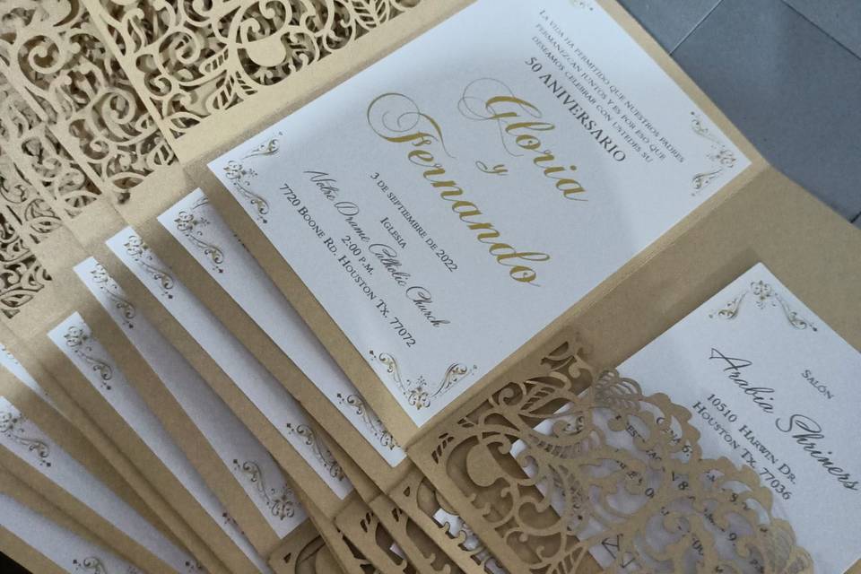 Invitación corte láser