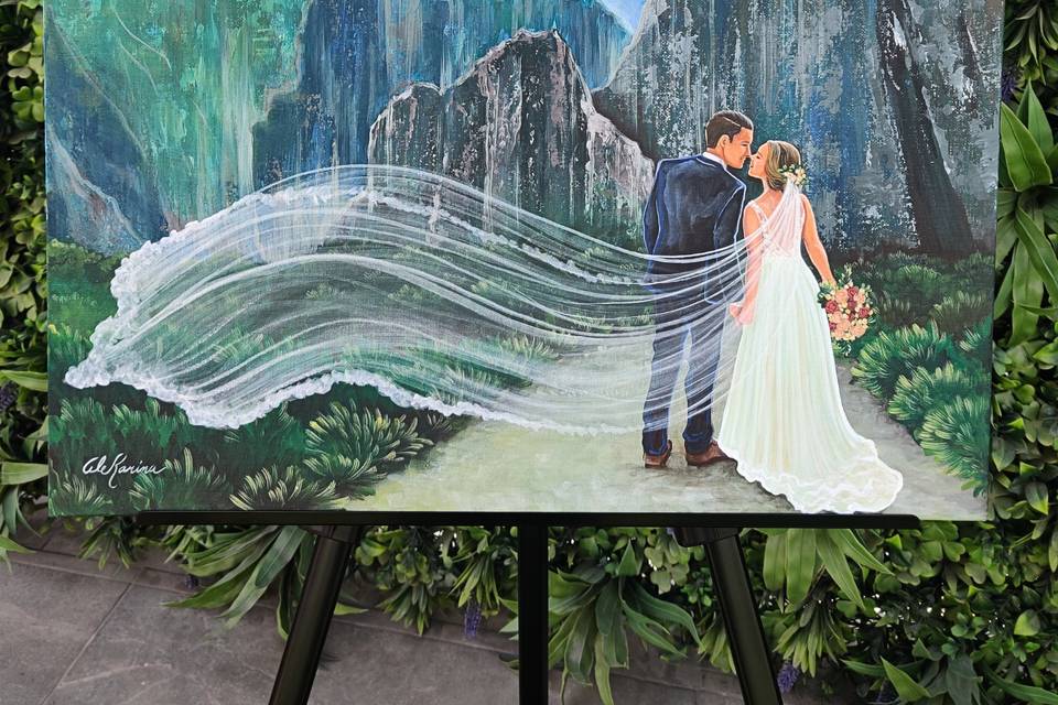 Pintura de la sesión de fotos