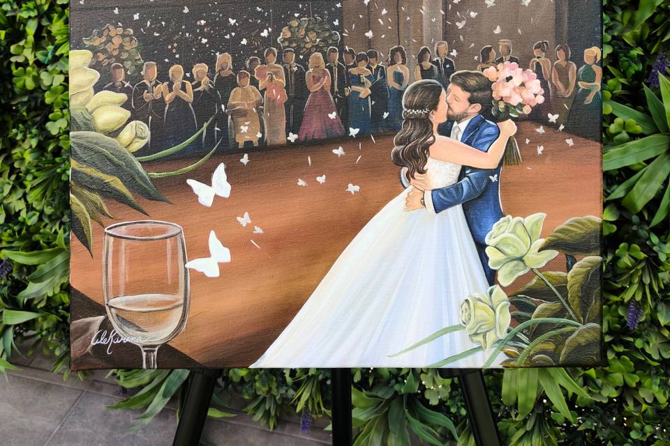 Pintura del baile