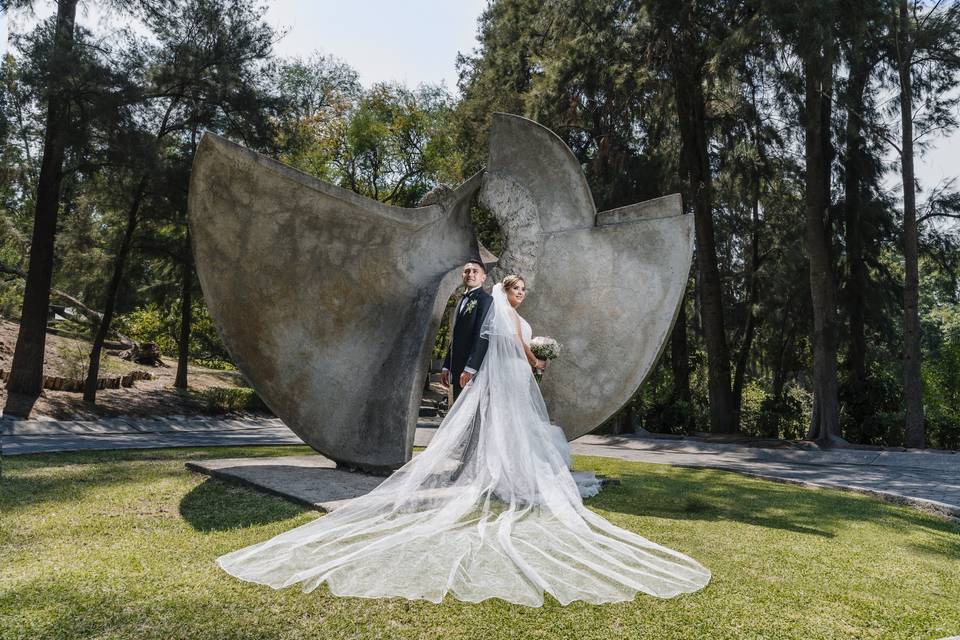 Sesión de boda en Bosque