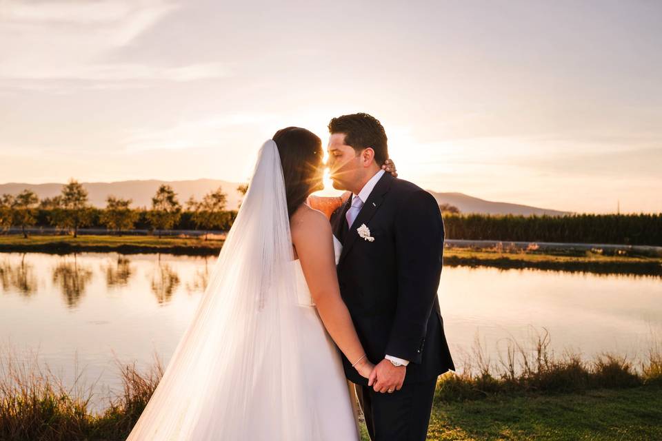 Boda atardecer. Ameca
