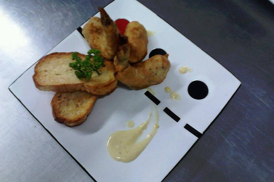 Camarones tempura