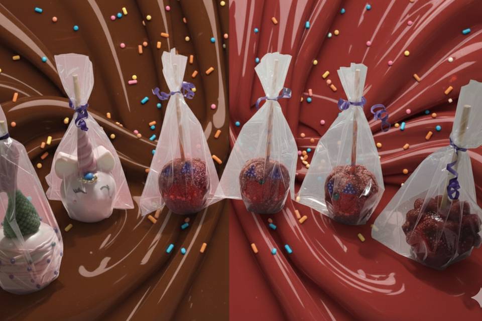 Manzana chamoy y chocolate