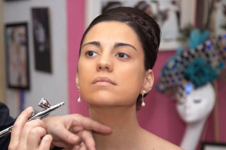 Maquillaje con aerógrafo