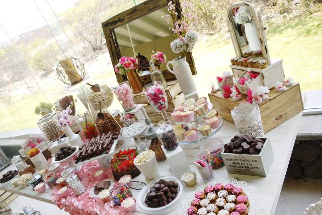 Barra de dulces y postres