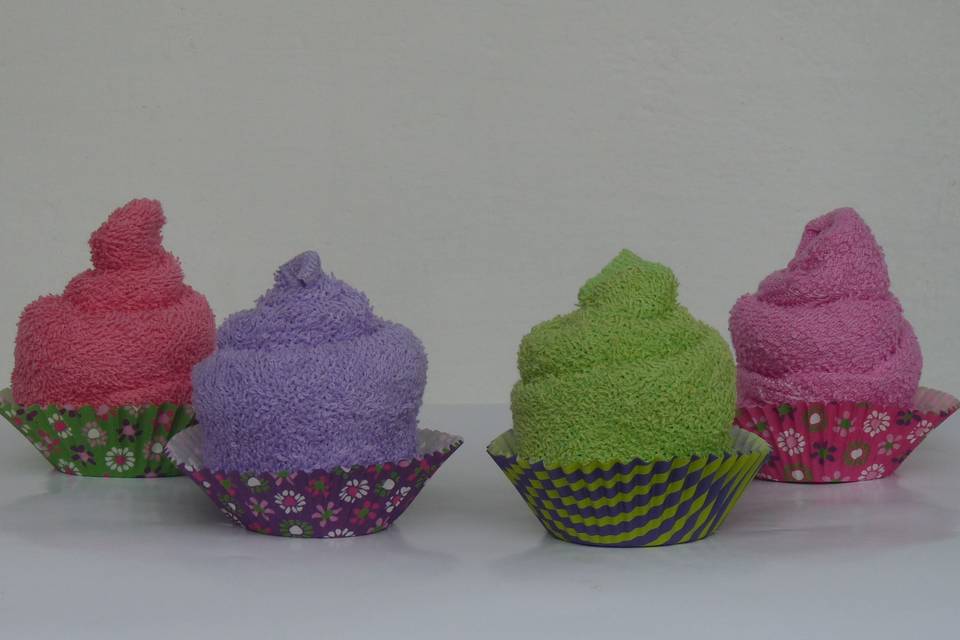 Cup cake toalla
