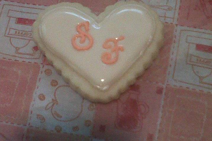 Galleta con iniciales