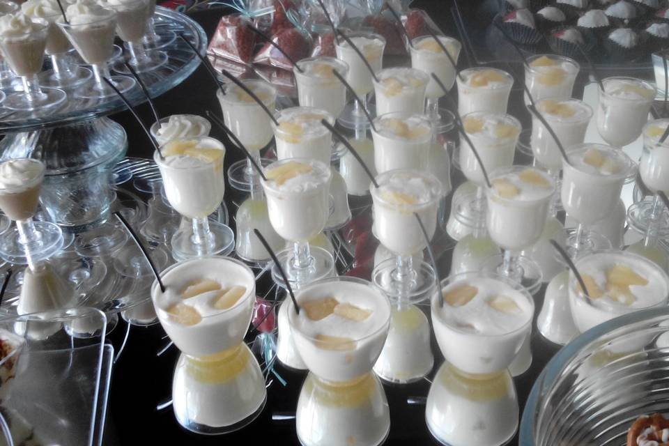 Mousse de piña colada