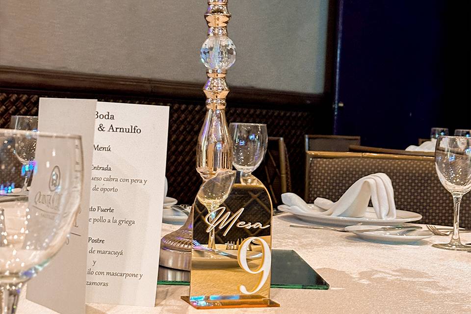 L&A - Números de mesa