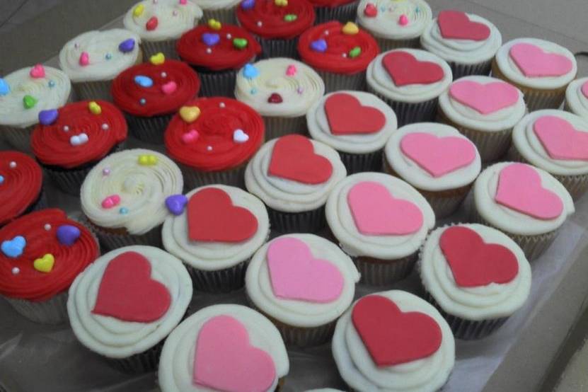 Hermosos y romanticos cupcakes