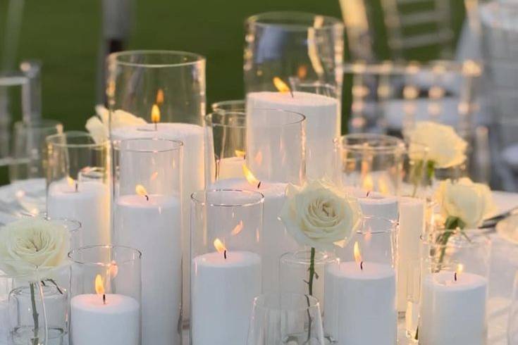 Velas de diferentes tamaños