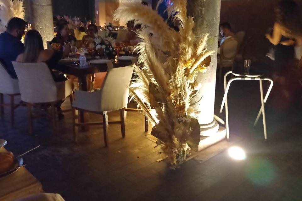 Decoración con pampas