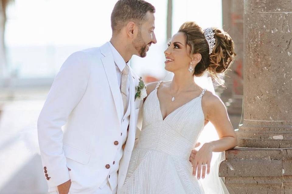 Sesión de una bella novia