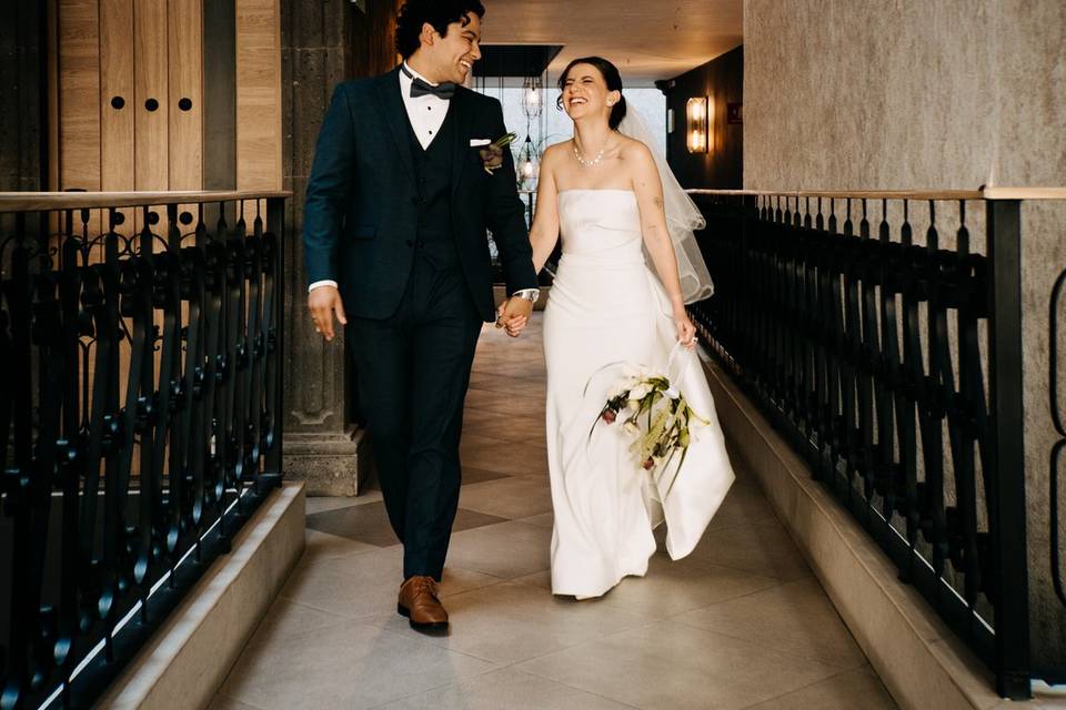 Novios pasillo