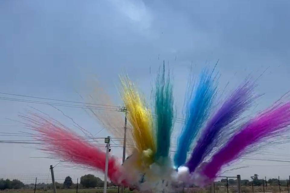 Disparo de humo largo