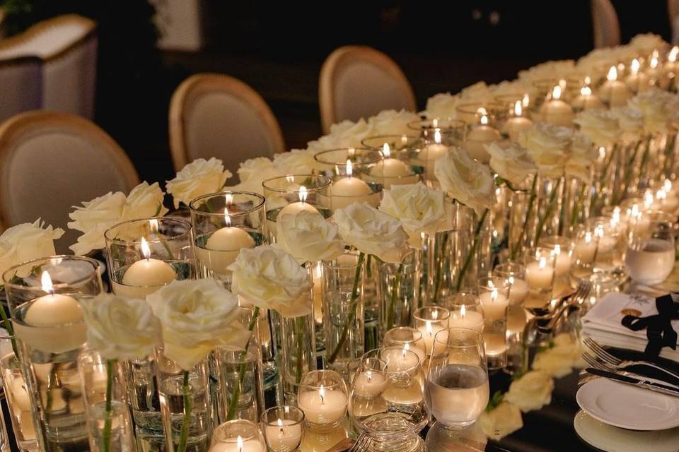 Decoración con velas