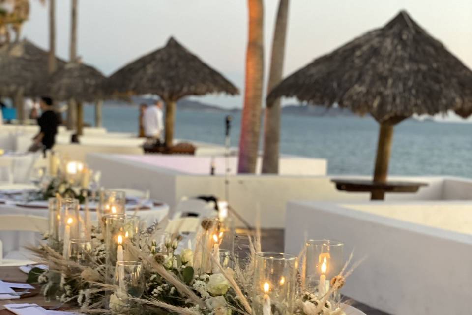 Mesa boda en playa