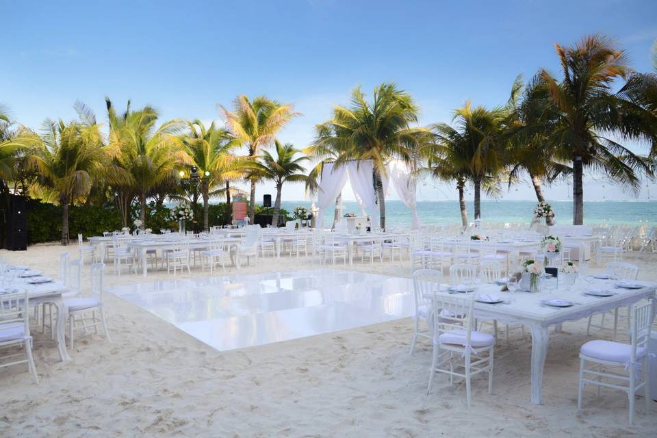 Playa privada lista