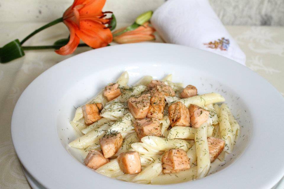 Pasta con Salmón